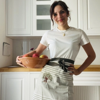 Waist apron olive green