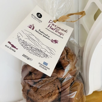 Cretan carob crackers